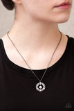 Heavenly Halo - White/Silver Necklace - Box 8 - White