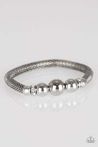 City Campus - White Stretch Bracelet