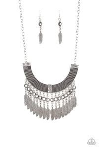 Fierce Feathers - Silver Necklace - Box 17 - Silver