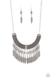 Fierce Feathers - Silver Necklace - Box 17 - Silver