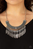 Fierce Feathers - Silver Necklace - Box 17 - Silver