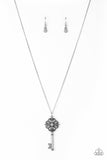 Got It On Lock - Silver Necklace - Box 9 - White