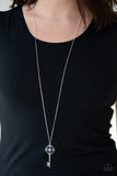 Got It On Lock - Silver Necklace - Box 9 - White