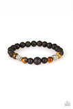 Strength - Brown Stretch Bracelet