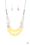 Seacoast Sunset- Yellow Necklace - Box 1 - Yellow - Summer Party Pack 2020