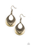 Totally Terestrial - Brass Earrings