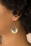 Totally Terestrial - Brass Earrings