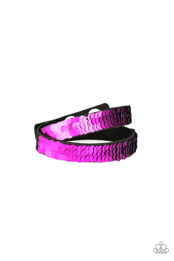 Under The SEQUINS - Purple Urban Bracelet