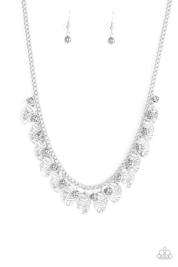 Vintage Gardens - Silver Necklace - Box 14 - Silver