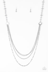 Contemporary Cadence - Silver Necklace