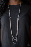 Contemporary Cadence - Silver Necklace