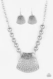 Large And In Charge - Silver Necklace - Box 18 - Silver