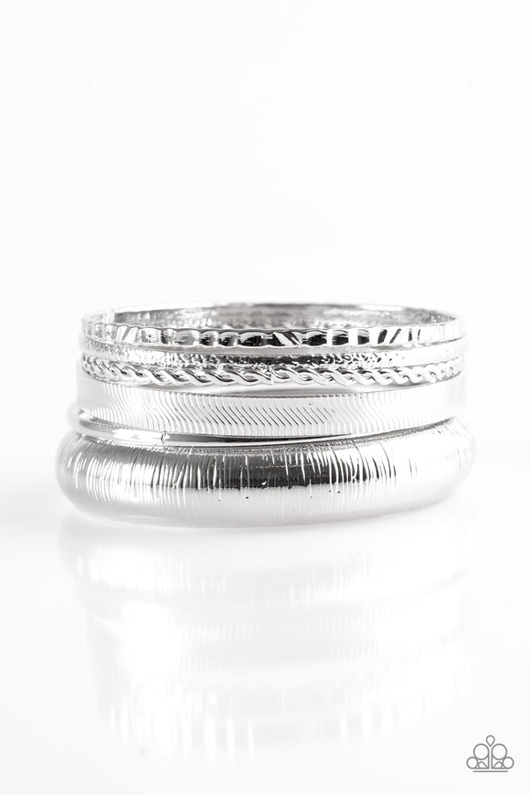 Standout Shimmer - Silver Bracelet - Bangle Silver Box