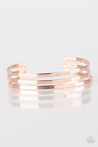 Street Sleek - Rose Gold Cuff Bracelet - Bangle Gold Box