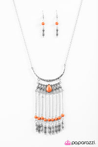 Mountain Beauty - Orange Necklace - Box 6 - Orange