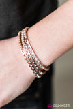 Love Charms - Brown Stretch Bracelet