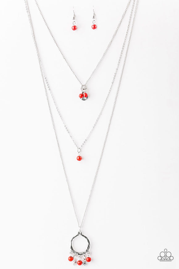 Texas Temptest - Red Necklace