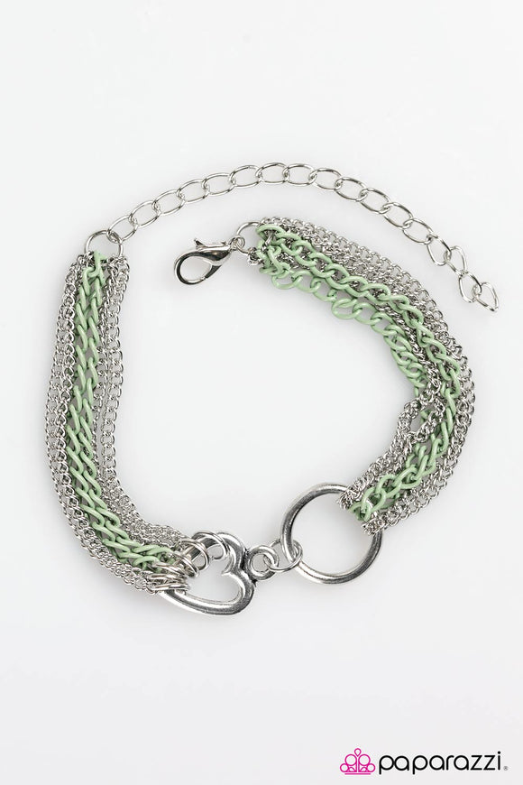 Heart Candy - Green Bracelet