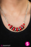 On Mountain Time - Red Necklace - Box 3 - Red