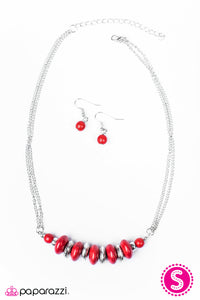 On Mountain Time - Red Necklace - Box 3 - Red