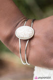 Painted Desert - White Hinged Bracelet