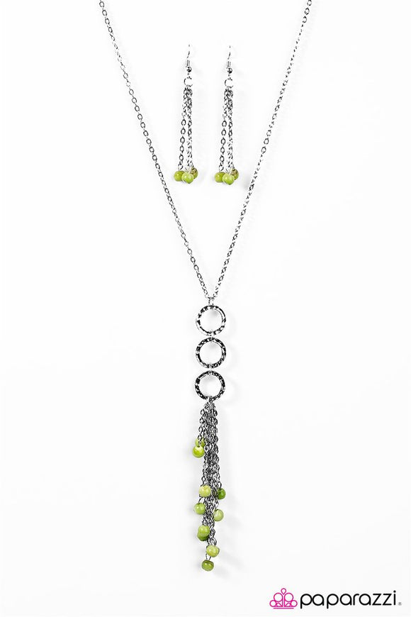Come Sail Away - Green Necklace