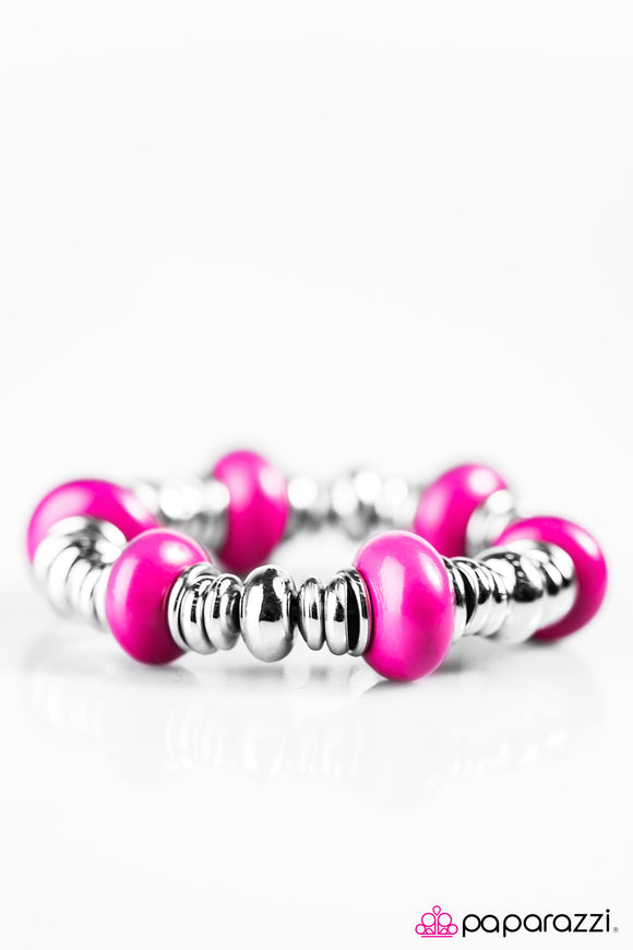 Springtime Sunshine - Pink Bracelet