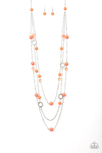 Brilliant Bliss - Orange Necklace - Box 6 - Orange