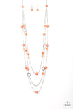 Brilliant Bliss - Orange Necklace - Box 6 - Orange