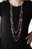 Brilliant Bliss - Orange Necklace - Box 6 - Orange