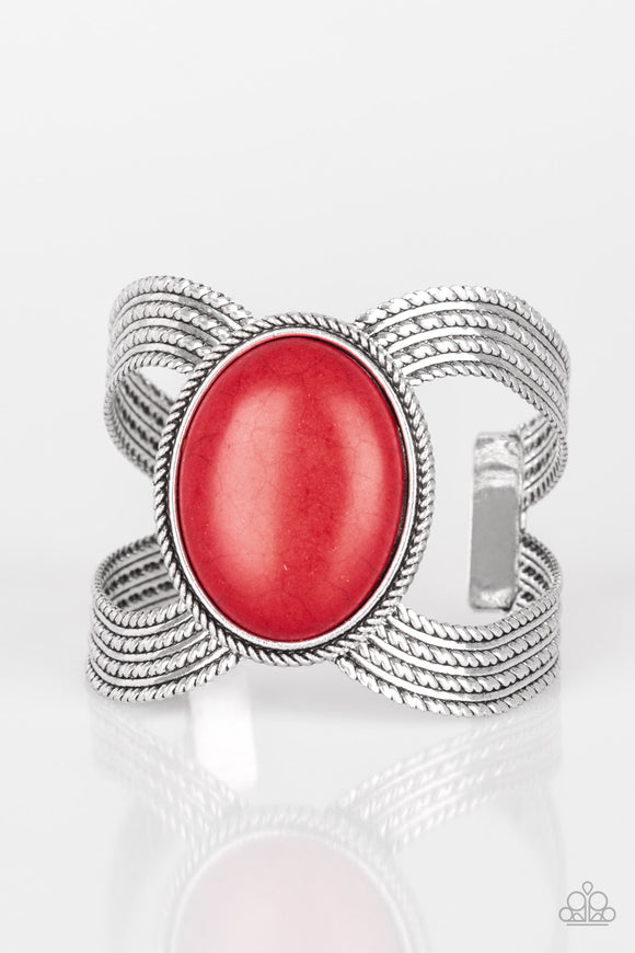Coyote Couture - Red Cuff Bracelet