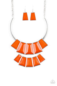 Lions TIGRESS, And Bears - Orange Necklace - Box 3 - Orange