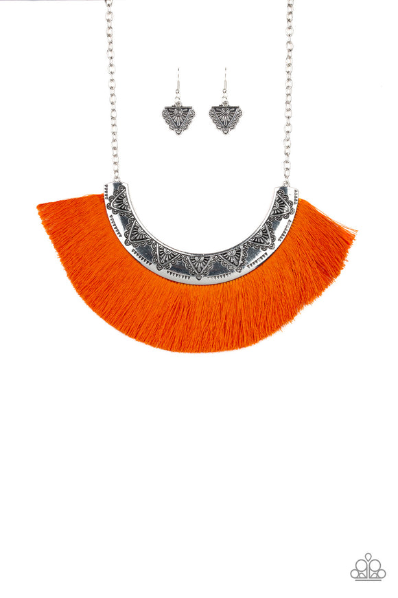 Might And MANE - Orange Necklace - Box 3 - Orange