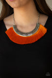 Might And MANE - Orange Necklace - Box 3 - Orange