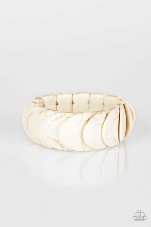 Nomadic Nature - White Bracelet