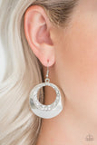 Ringed In Refinement - White Earring