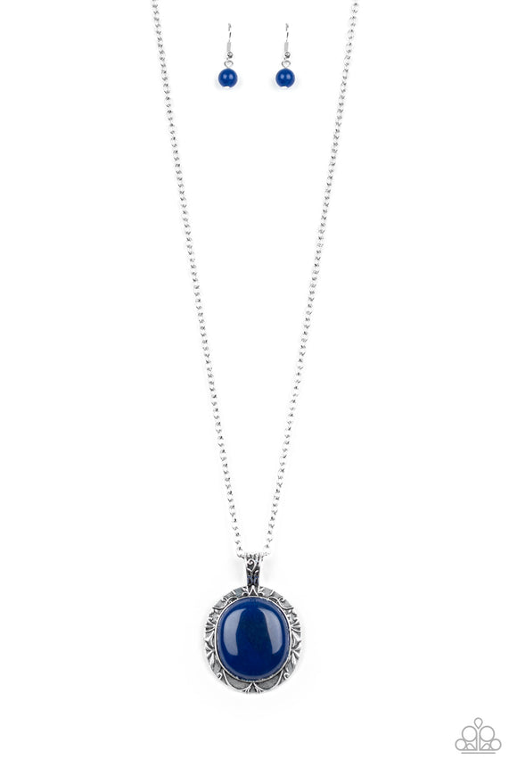 Stone Aura - Blue Necklace - Box 5 - Blue