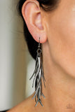 Tasseled Talons - Black Earring