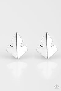 Fire Drill - Silver Post Earring - Box 2 - Silver