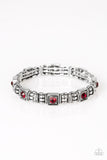 Metro Marvelous - Red Stretch Bracelet