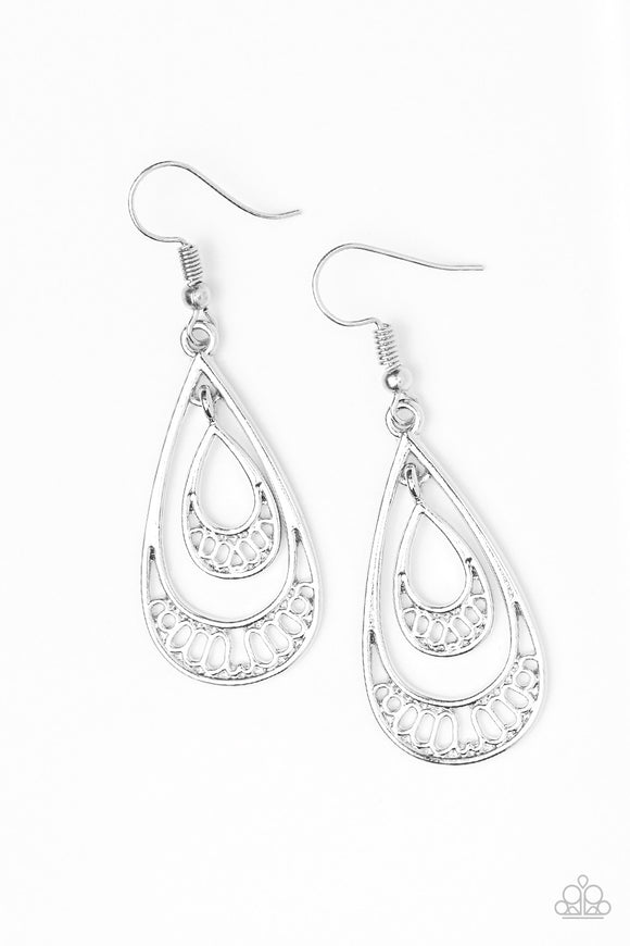 REIGNed Out - Silver Earrings