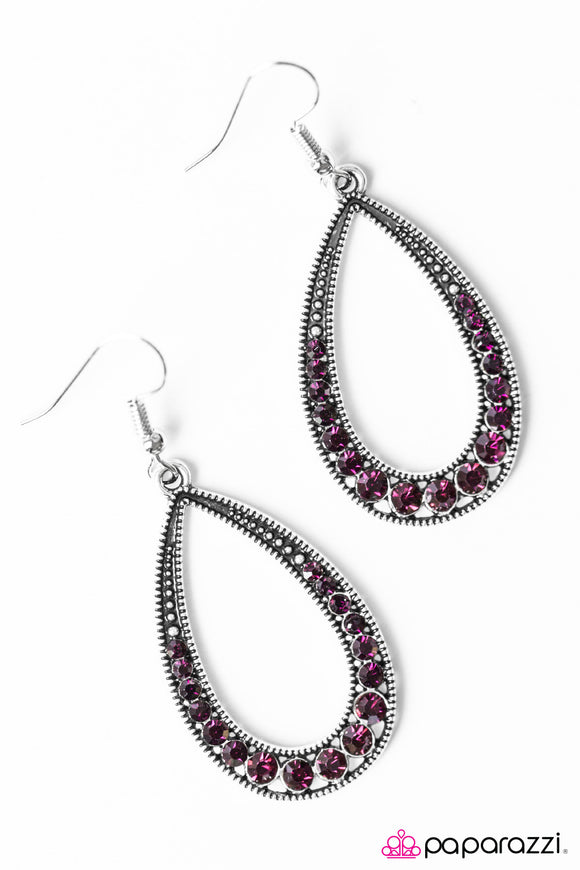 Cloudy With A Chance Of SPARKLE - Purple Earring