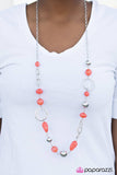 Glam Grotto - Orange Necklace - Box 4 - Orange