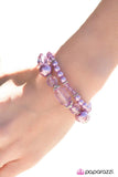 Glass Crowns - Purple Bracelet