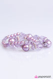 Glass Crowns - Purple Bracelet