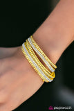 Stop, Drop and Sparkle - Yellow Urban Bracelet