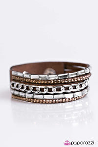 Front Row Fabulous - Brown Urban Bracelet