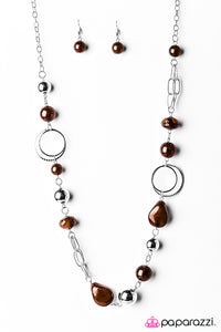 Glam Grotto - Brown Necklace - Box 4 - Brown
