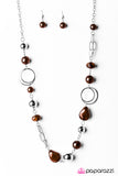 Glam Grotto - Brown Necklace - Box 4 - Brown