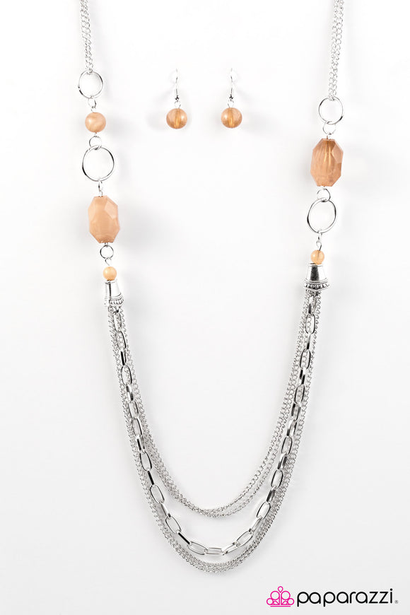 Have An ICE Day - Brown Necklace - Box 3 - Brown